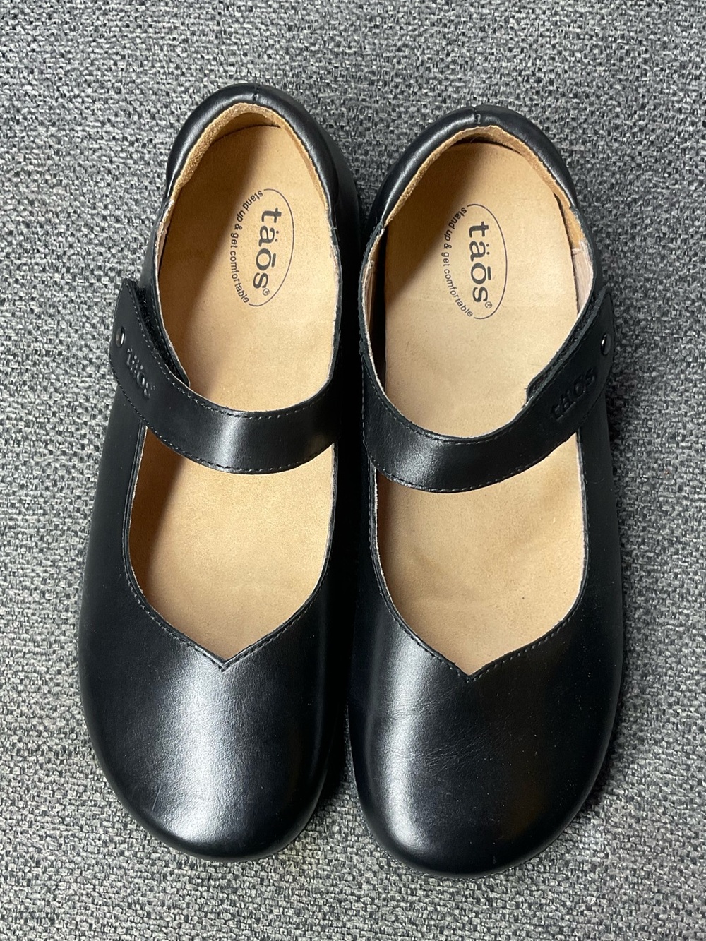 Taos Ultimate Mary Jane black leather size 40